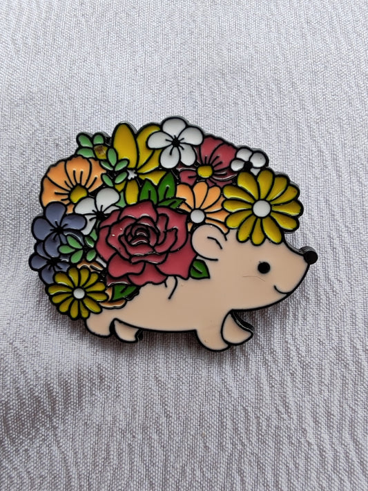 Puercoespín con florecitas